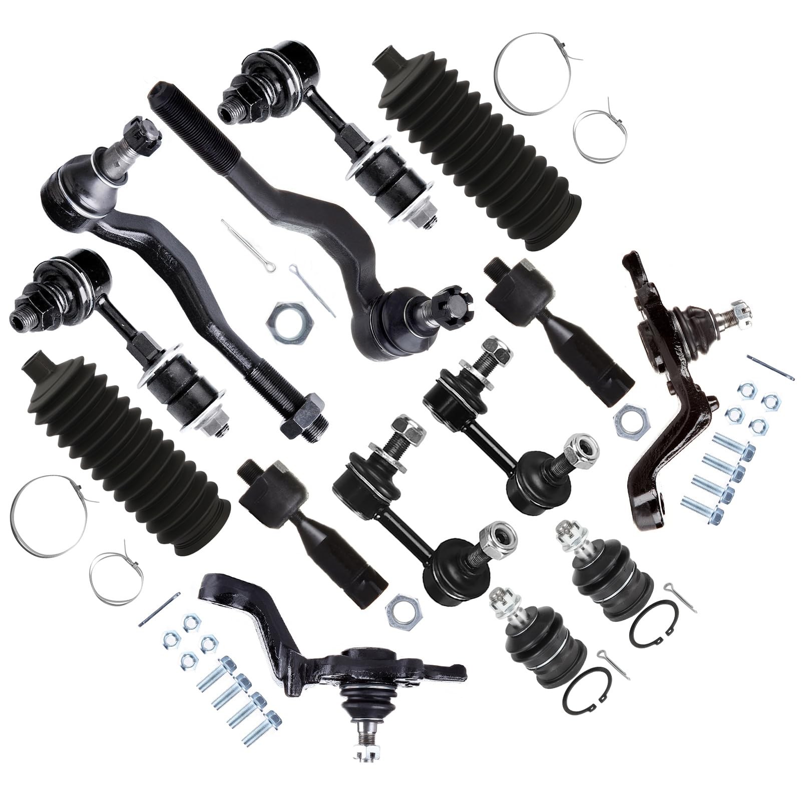 14pcs Front Suspension Kit Ball Joint Tie Rod Sway Bar Link for Toyota Tacoma 01