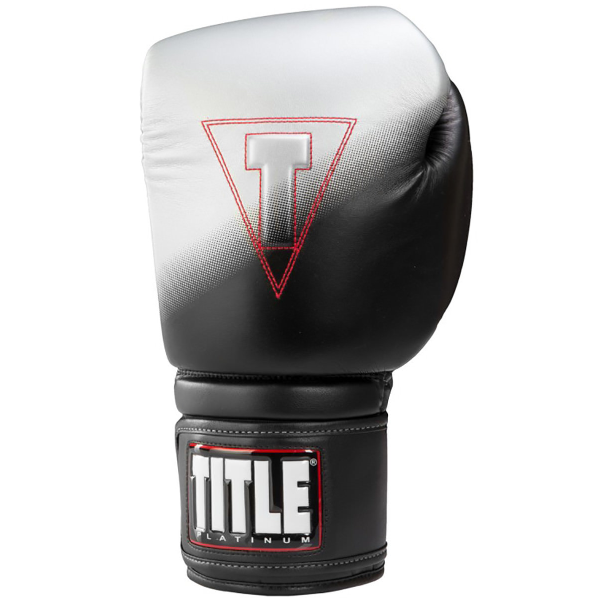Title Boxing Platinum Proclaim Power Hook and Loop Bag Gloves - Black/Silver