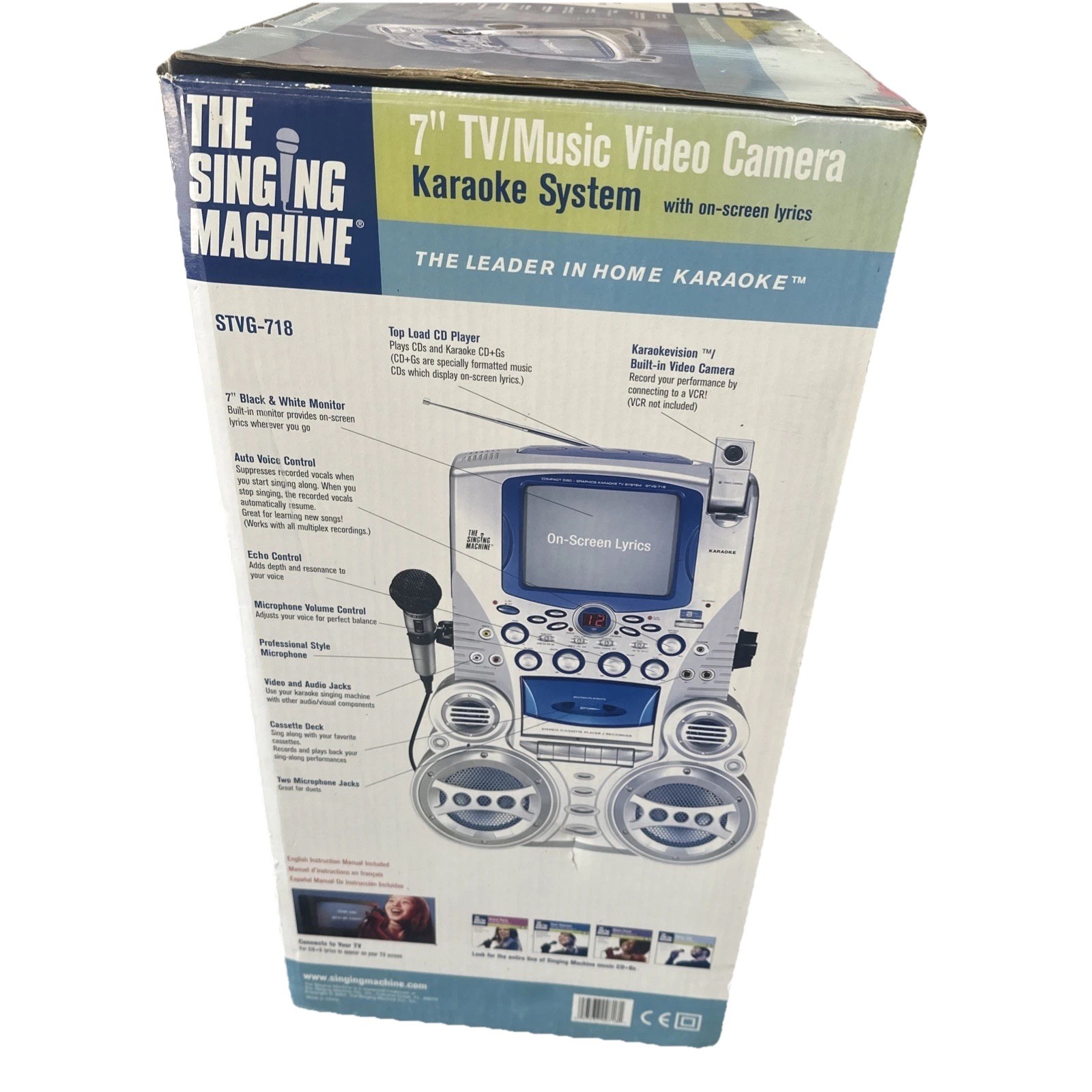 The Singing Machine STVG513 CD Karaoke System CD + Graphics Machine