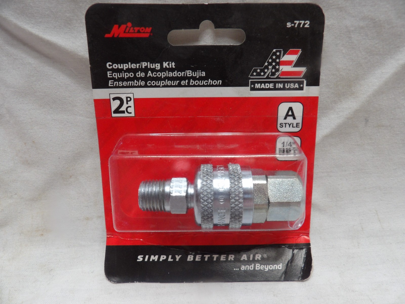Milton Coupler/Plug Kit "A" Style s-782