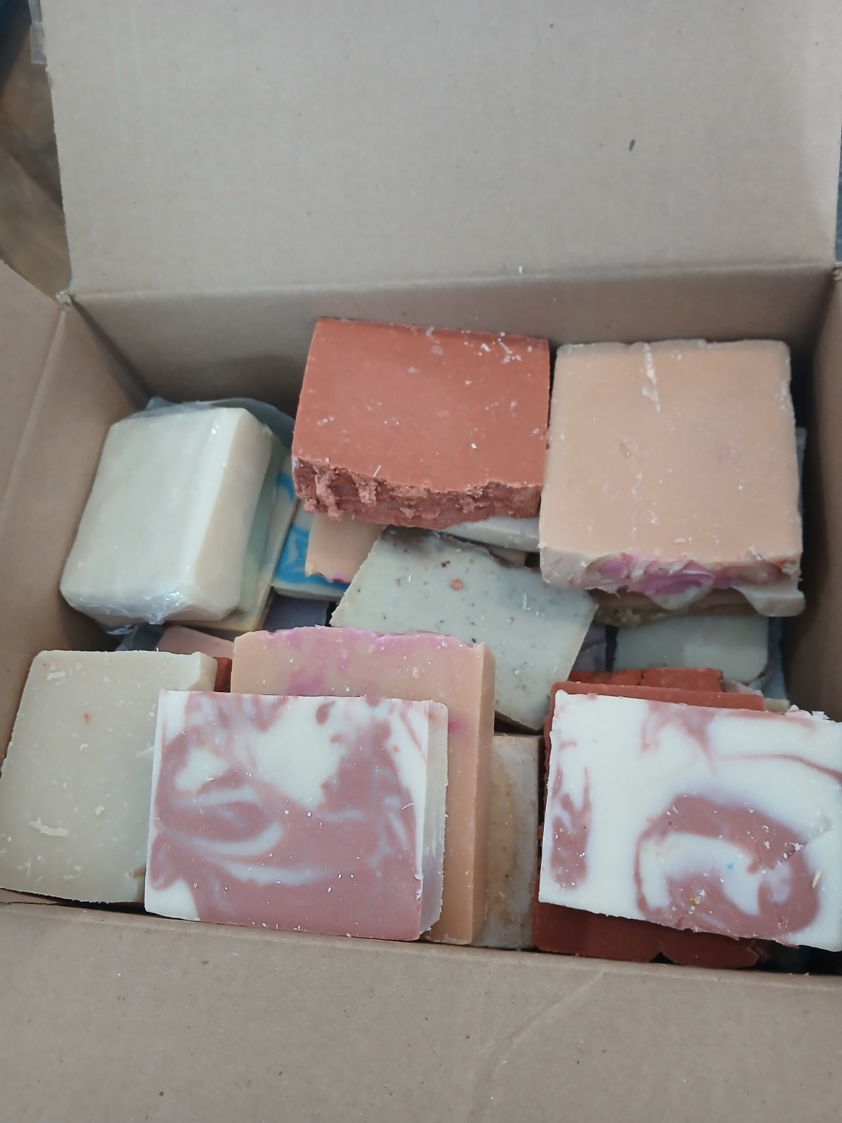 1lb Assorted Soap Sampler, men & women organic.