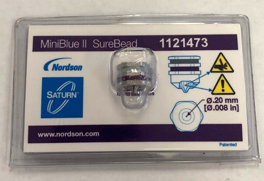 NORDSON MINIBLUE II SUREBEAD 1121473 TIP-0.20MM 0.008" PATENTED