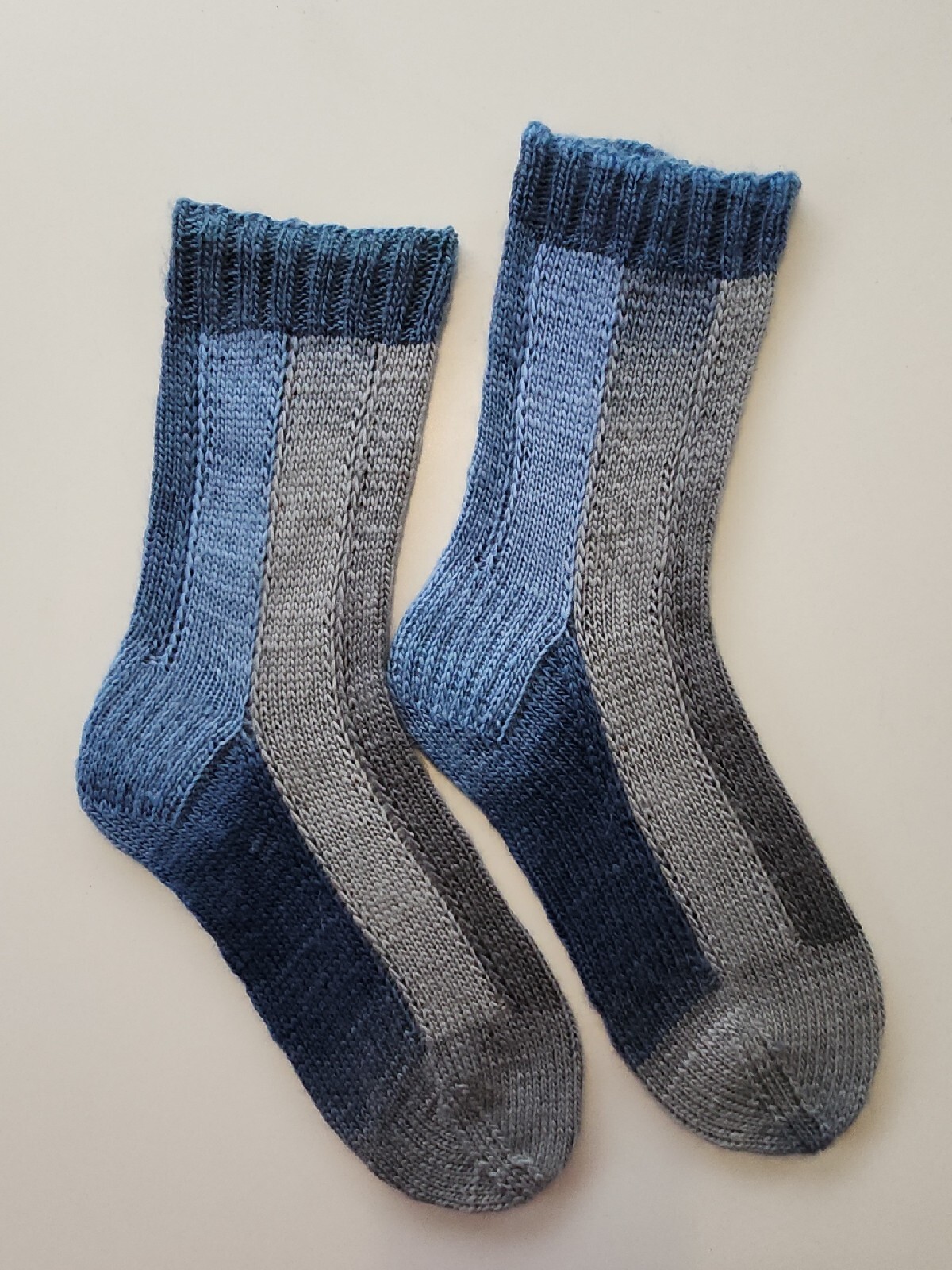 Hand Knitted Wool Socks Size 5-7 #86