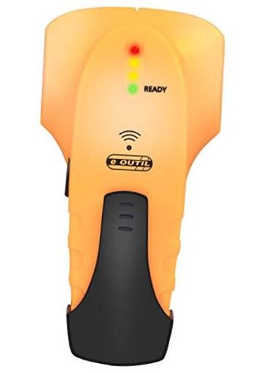 Yellow 3/4" Wood & Metal Stud Finder Wall Scanner - Wood Detector Sensor