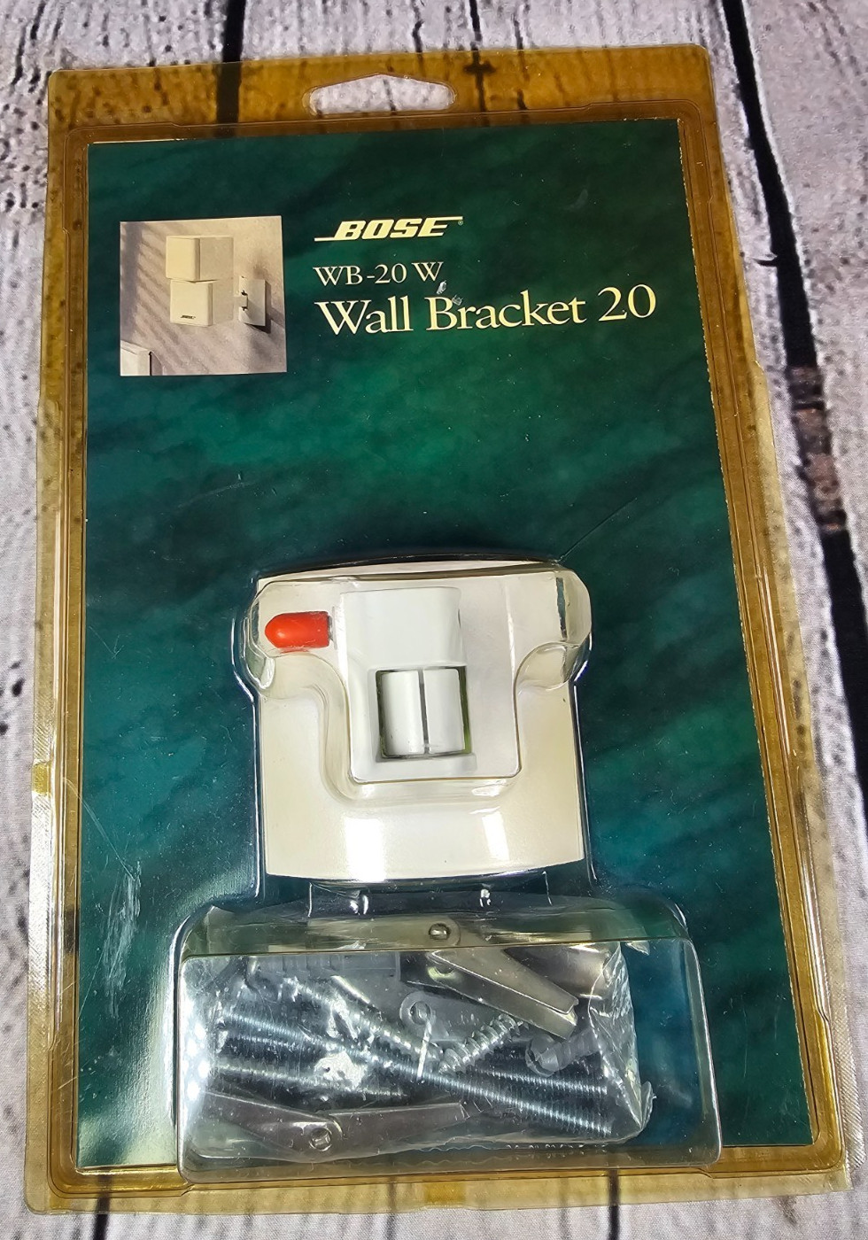 Bose WB-20 W Wall Bracket 20 Lifestyle Acoustimass White Speaker Mount New NOS
