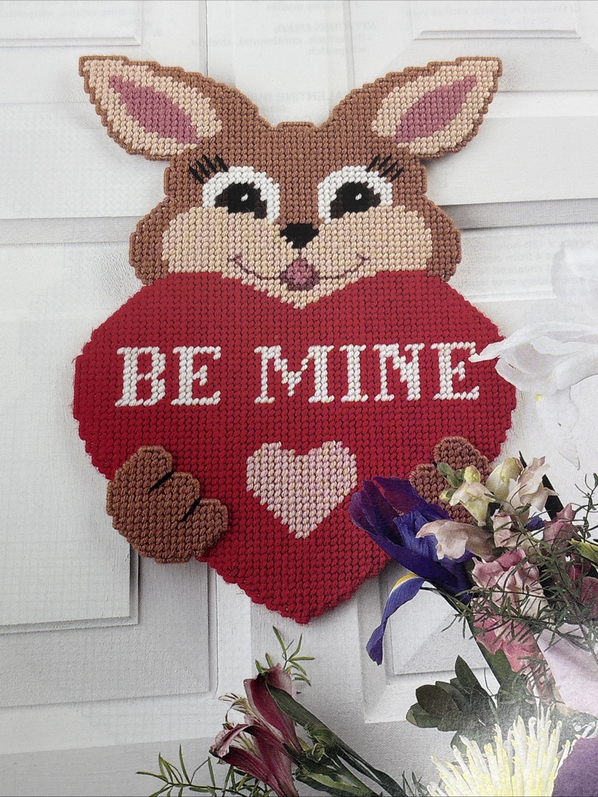 Valentine Bunny Annie's Attic Plastic Canvas Pattern Page