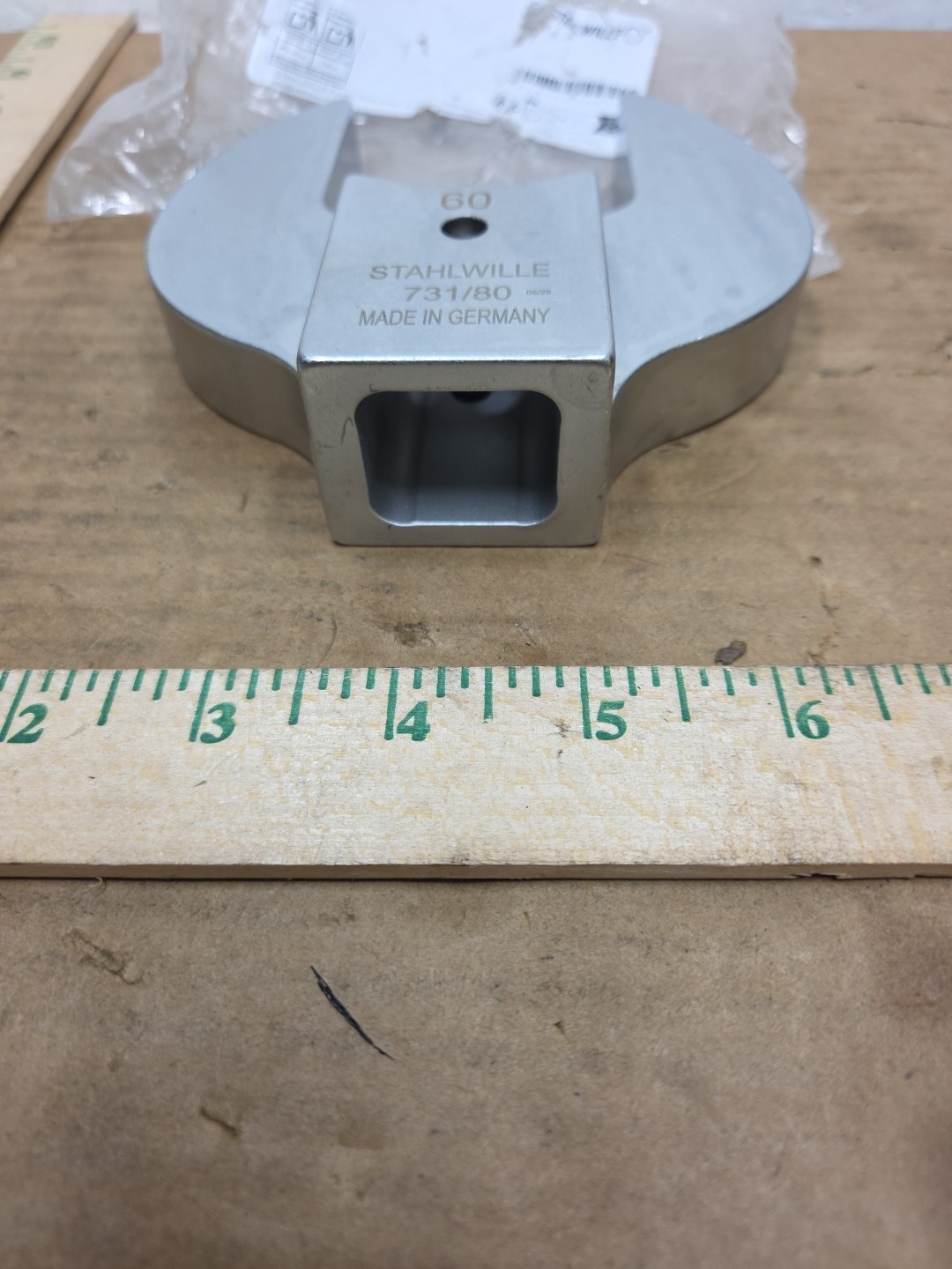 Stahlwille 60 731/80 INSERT OPEN Ended Shell Tool RING DRIVE FOR TORQUE WRENCH