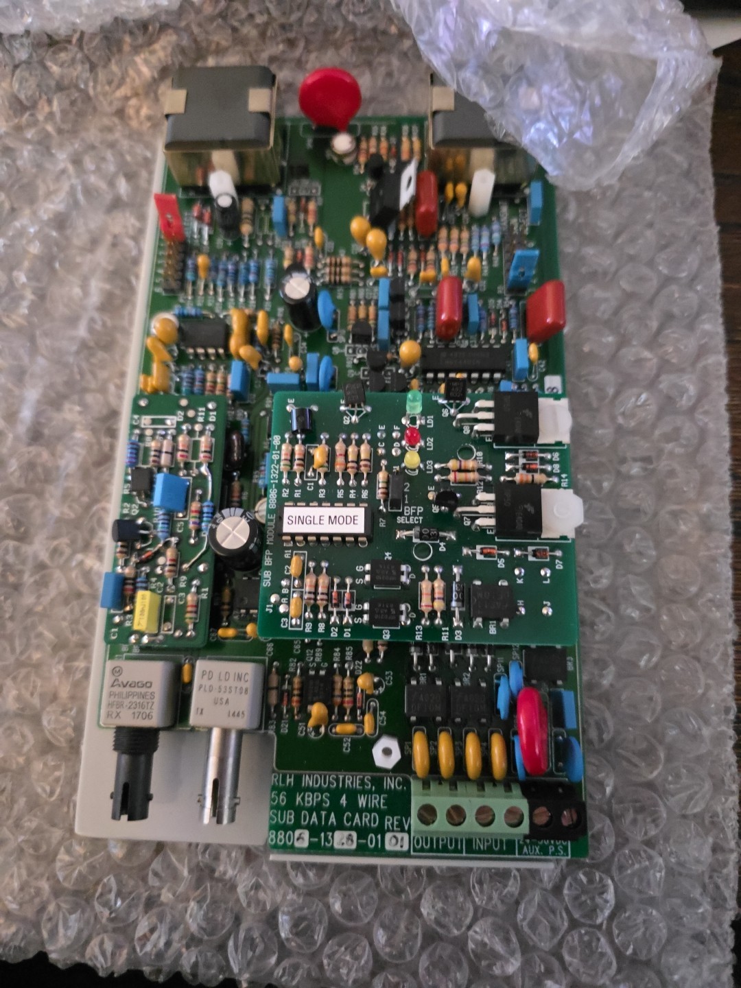 Rlh Industries 57k 4 Wire Sub Data Card 8806 1328 0101 Rev01