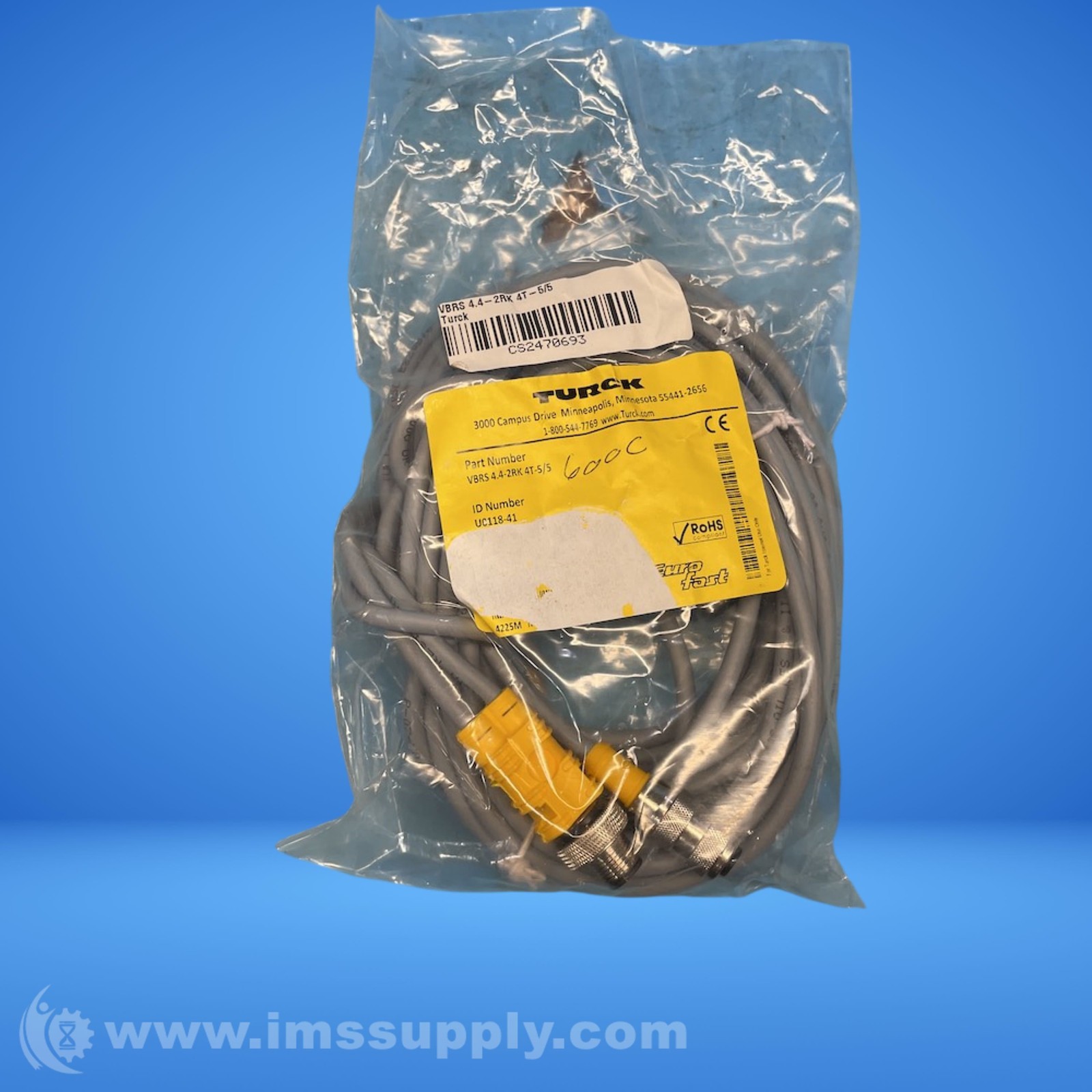 Turck VBRS4.4-2RK4T Y-Splitter Cable FNOB
