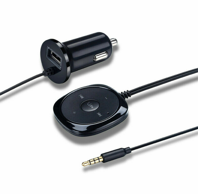 Car AUX Speaker Wireless Bluetooth 4.0 Music Receiver 3.5mm Adapter Phone Calls