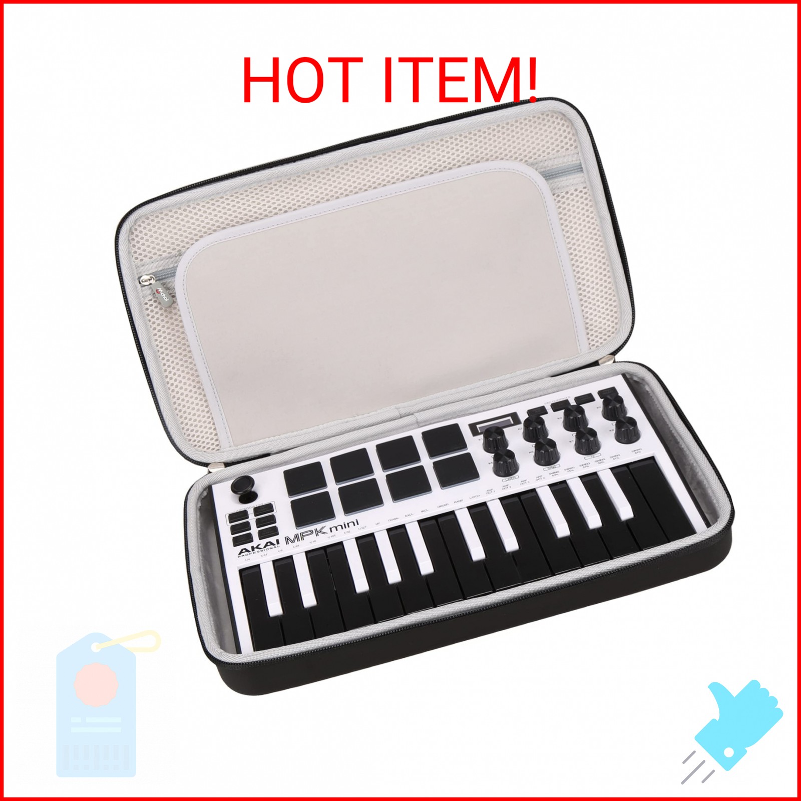 Mchoi Hard Portable Case Compatible with AKAI Professional MPK Mini MK3 / AKAI P