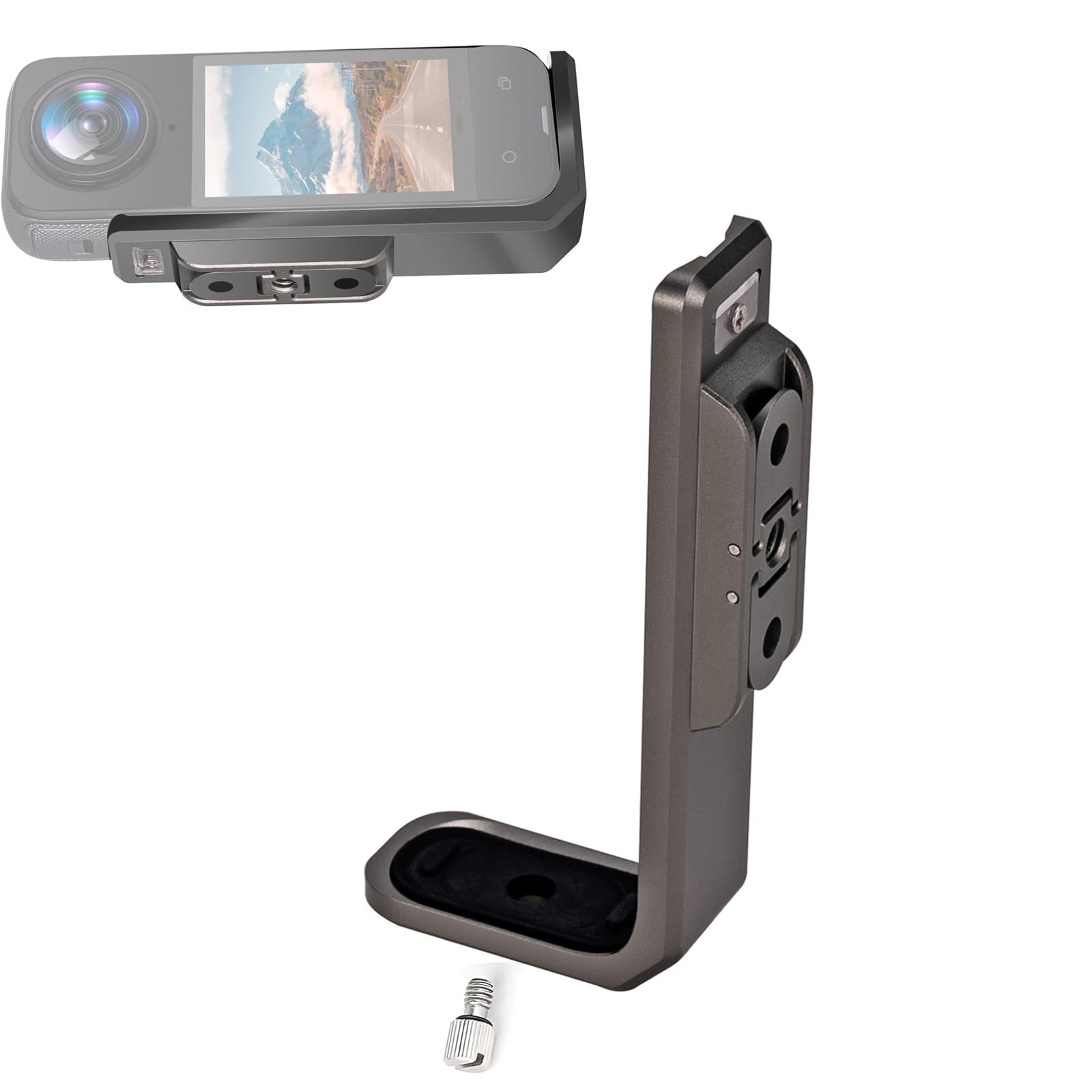 Horizontal Mount Bracket for Insta360 X4, Aluminum L Bracket, 90 Degree Holder