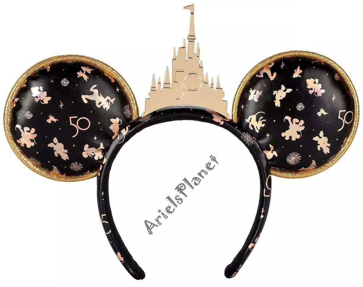 Walt Disney World Parks 50th Anniversary Grand Finale Ear Headband - Black