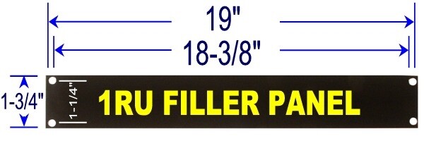 1U Steel Filler Panel