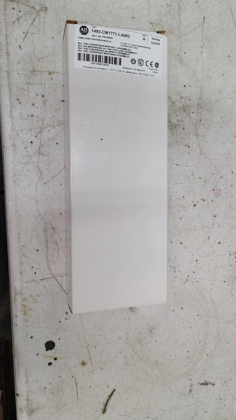 Allen Bradley 1492-CM1771-LA002 Swing-arm Conversion Module