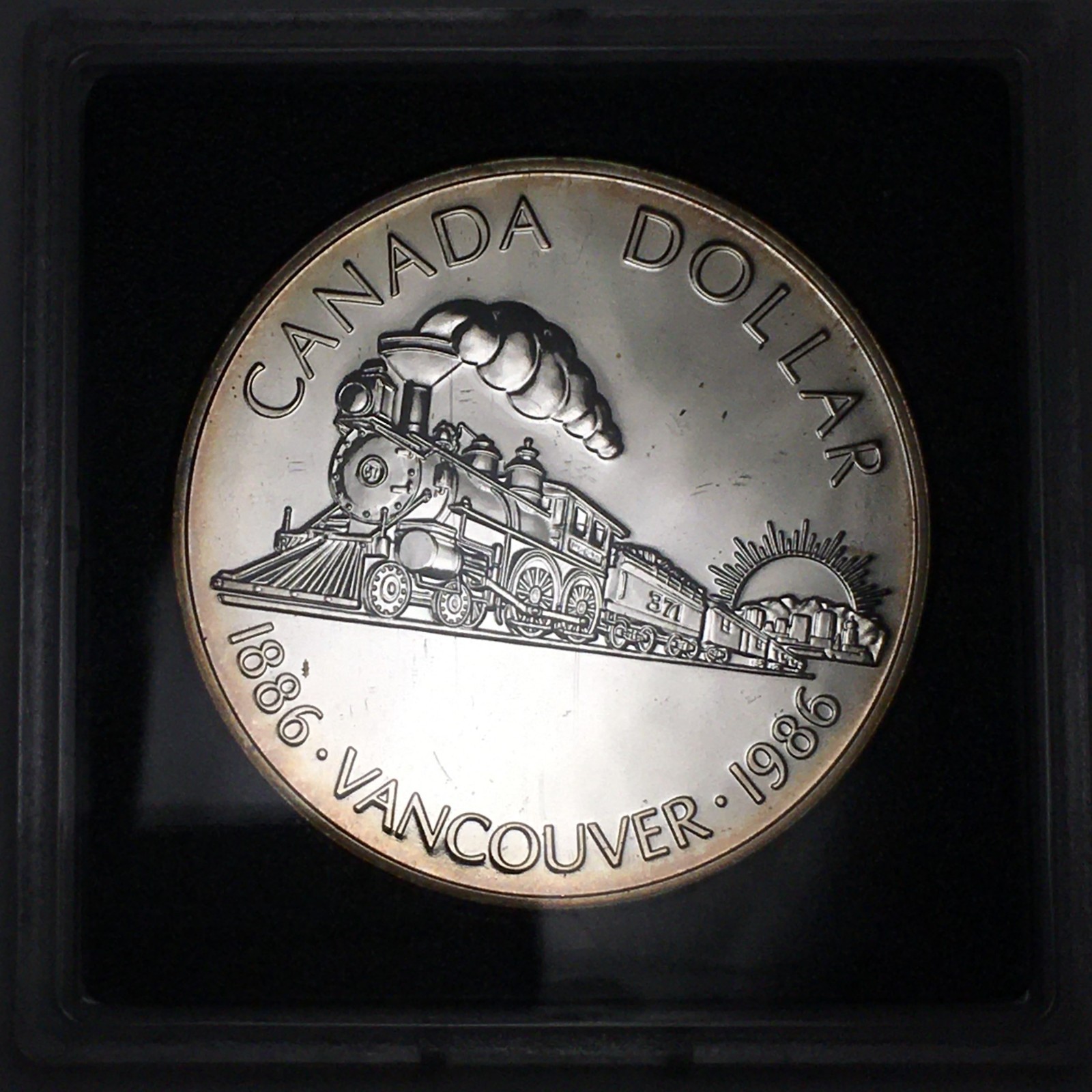 1986 Canada Silver Dollar - Vancouver - KM#149 .375 ASW - 8263-SF