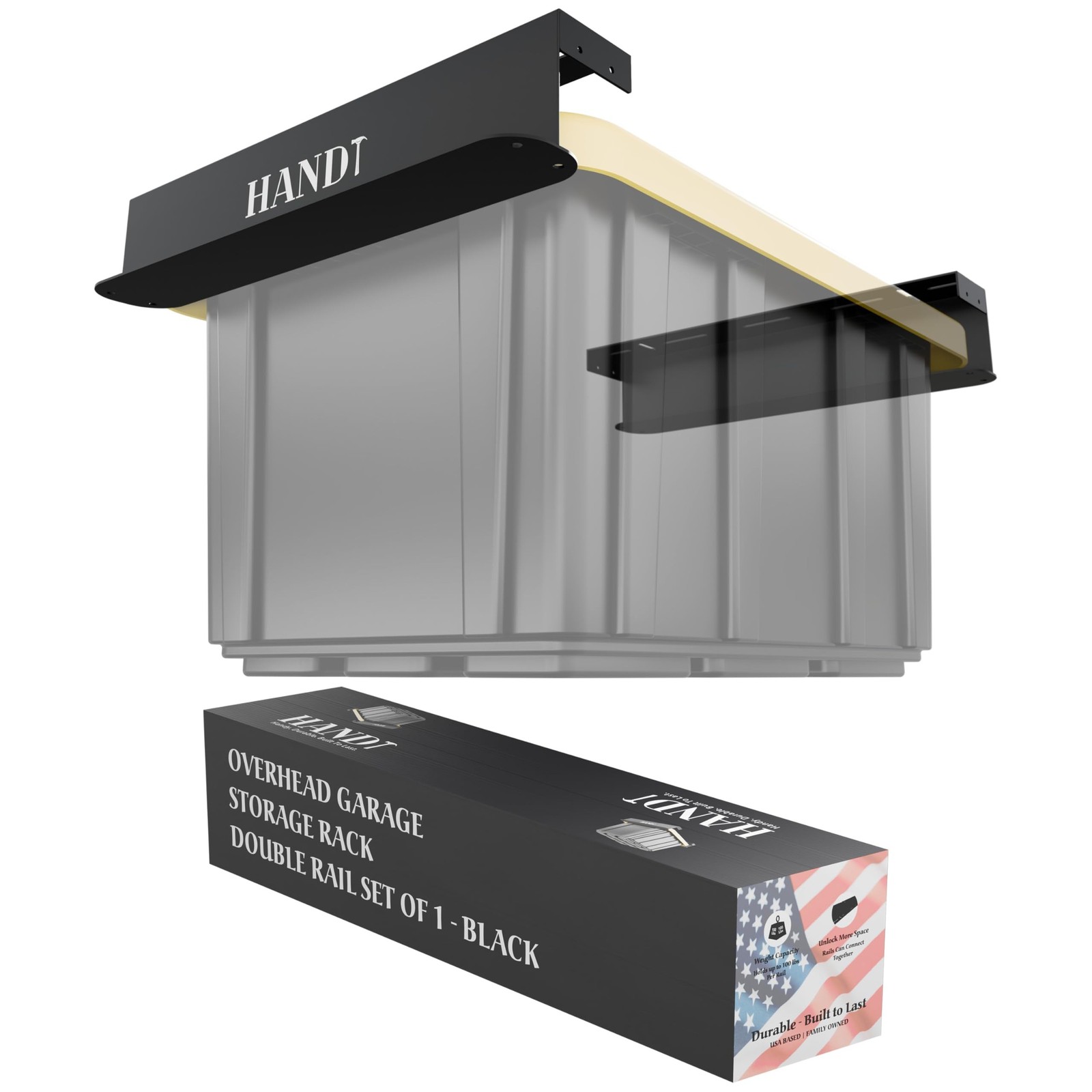 USA Based Overhead Garage Storage Rack, Connectable Heavy Duty Metal Ceiling ...