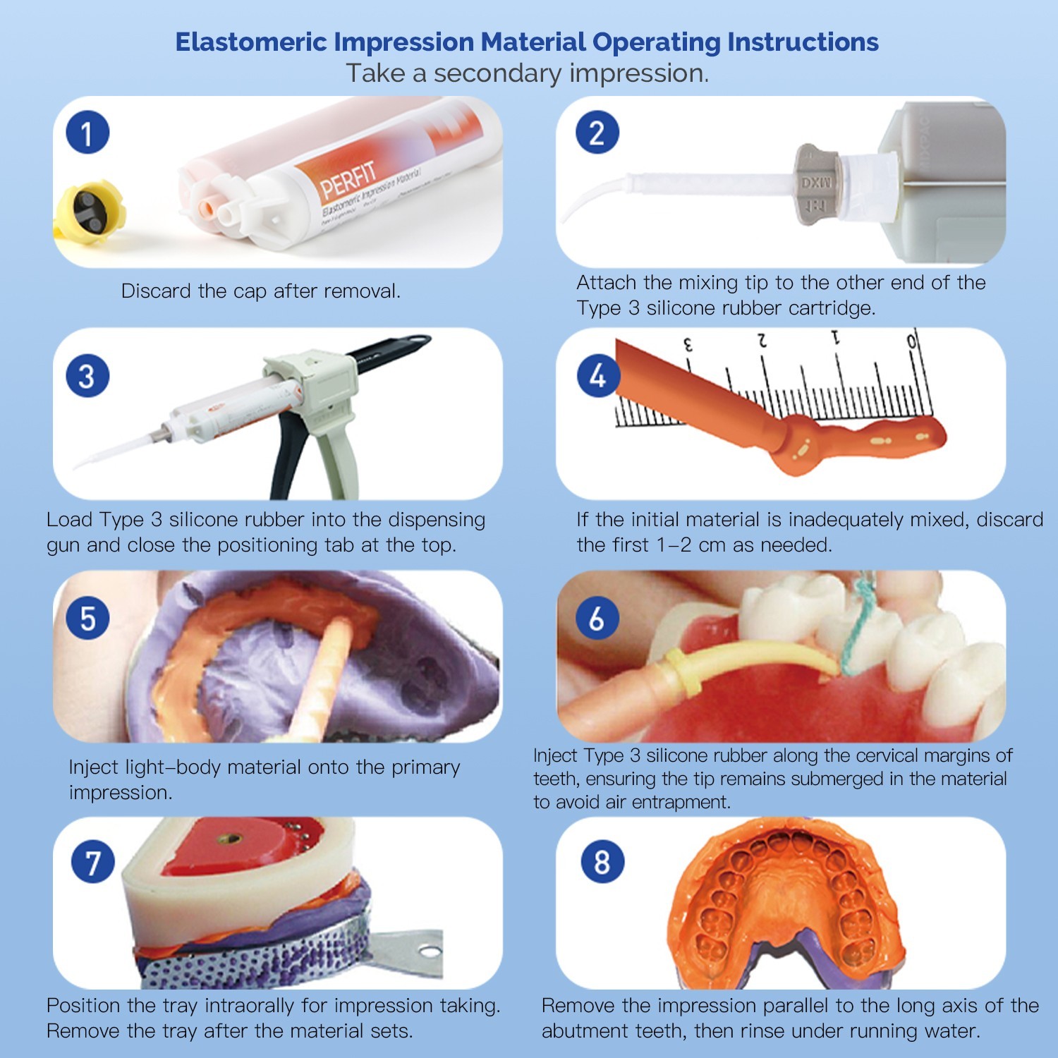Dental Impression Material Impression Kit Putty Silicone Rubber Elastomeric Type