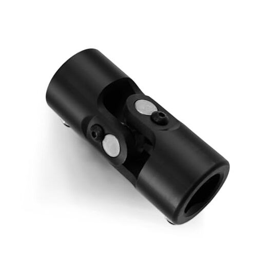 1" DD x 1" DD Steering Universal U-Joint Single U 3-3/4" Total Length Black
