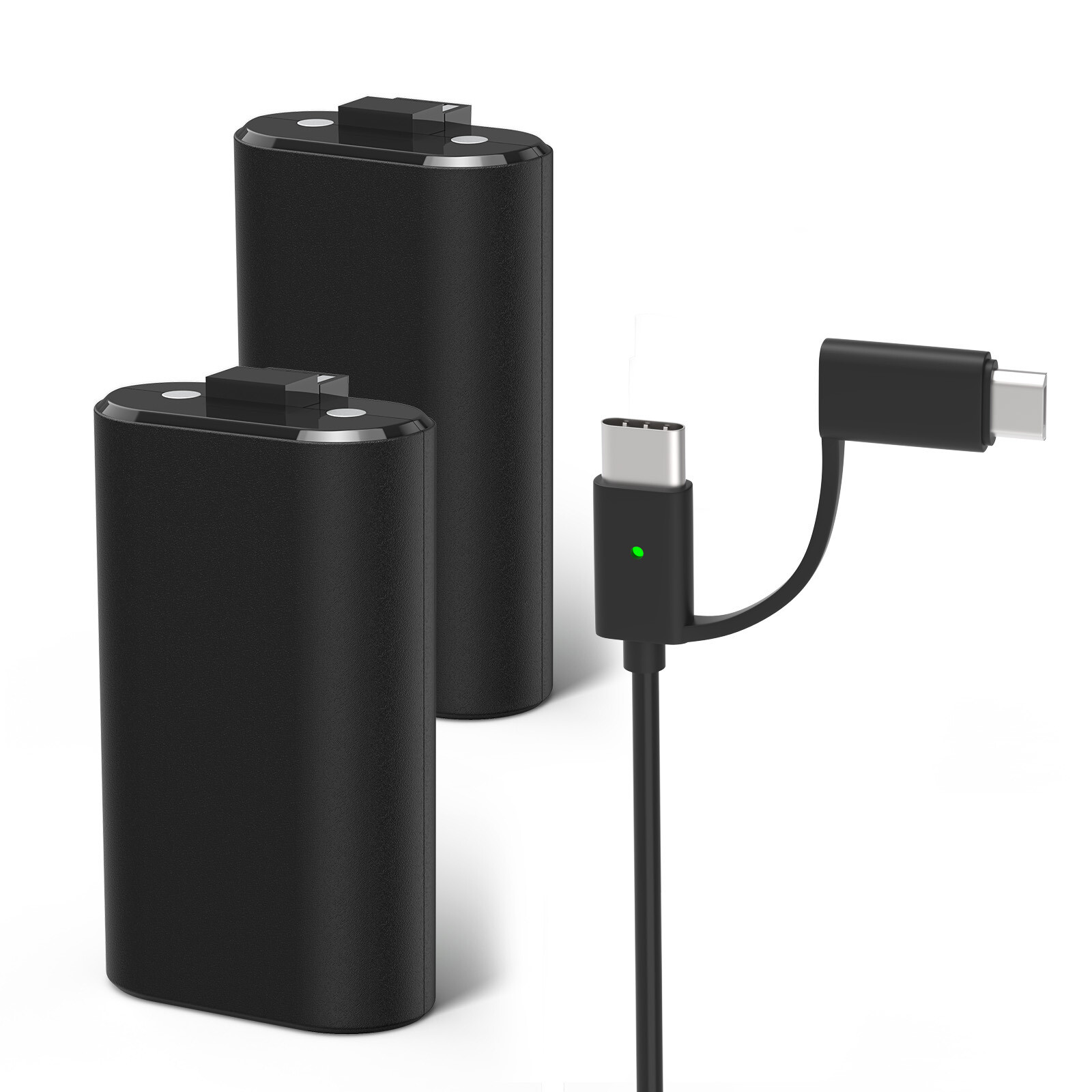 2 Rechargeable Battery Pack For XboxOne S X/Series X S Controller+Charging Cable