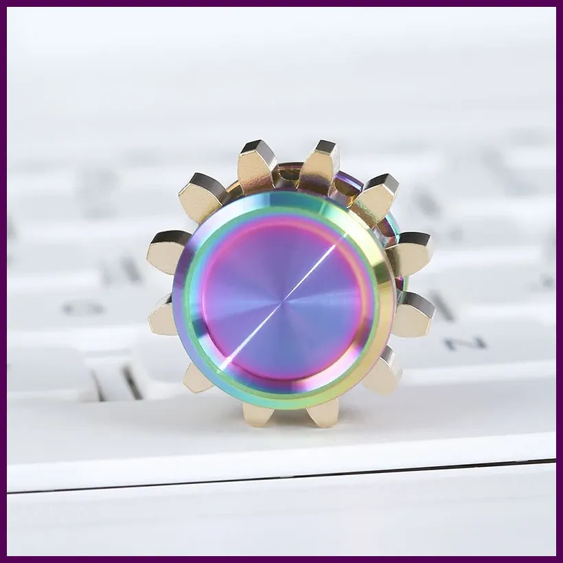 Mini Metal Gear Gyroscope Fidget Spinner Toy Antistress Portable Adults