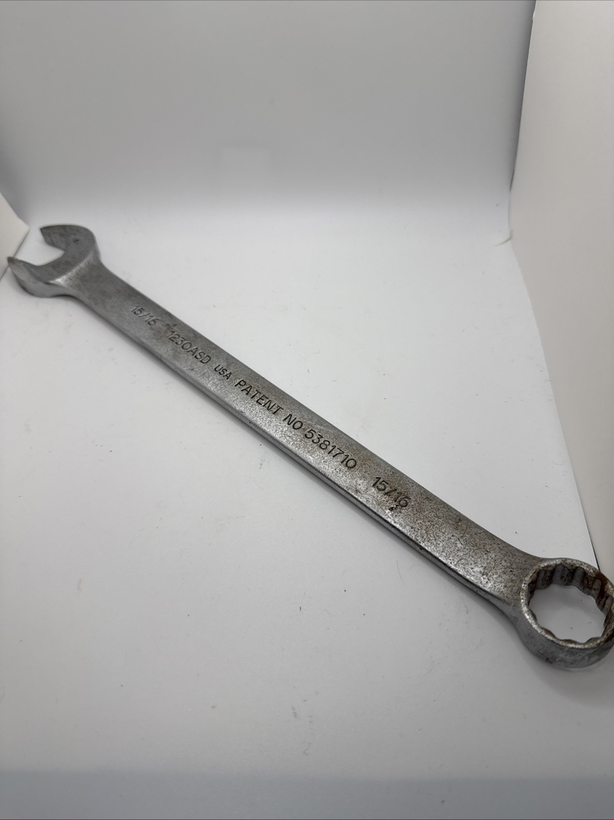 Proto Tools USA, 15/16" Combination Wrench, Satin, 12 PT A.S.D, 1230ASD