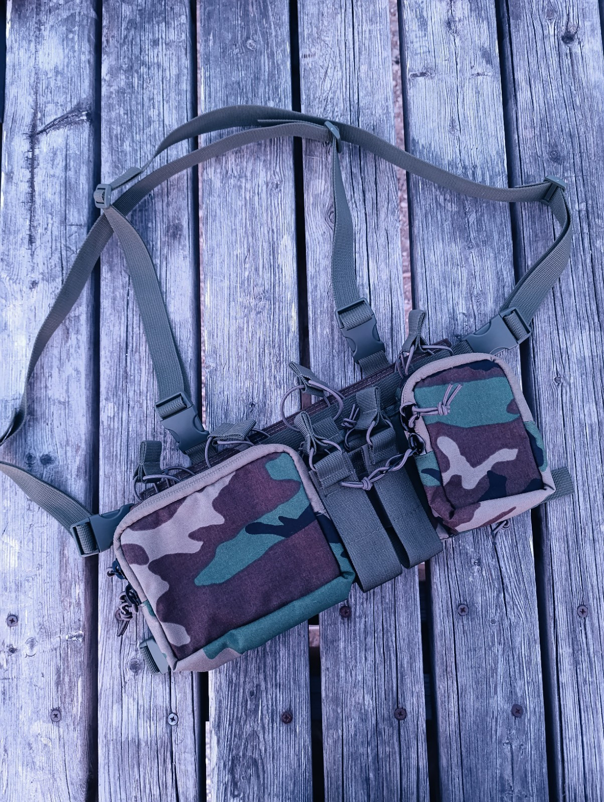 M81 WOODLAND CAMO D3CR D3CRX heavy placard Tactical Chest Rig for 223 & 308