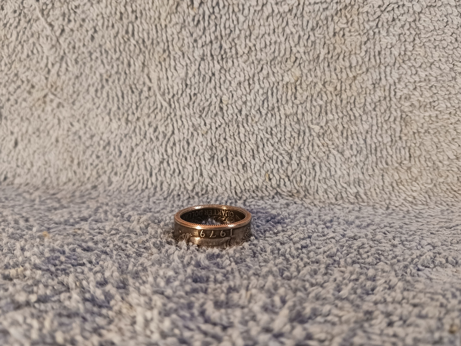 1979 Washington Quarters, Handmade Coin Ring, Size 7