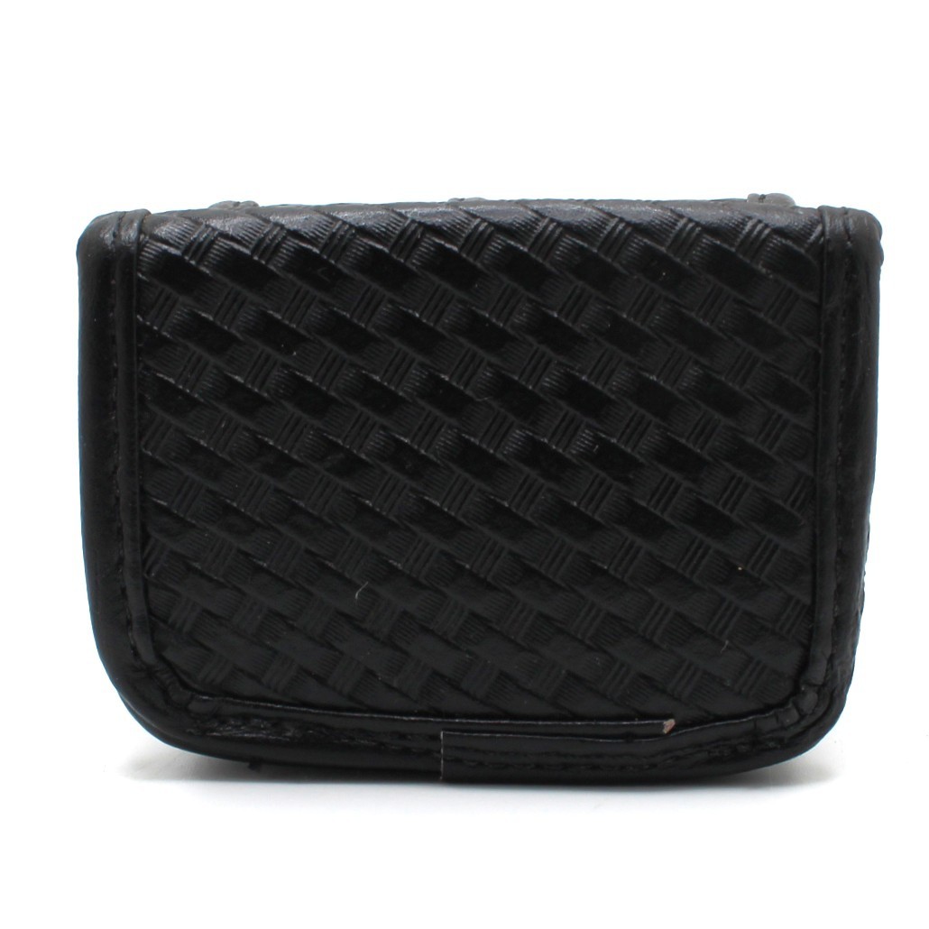 Double Speedloader Case Basketweave Snap Closure Revolver Shooting