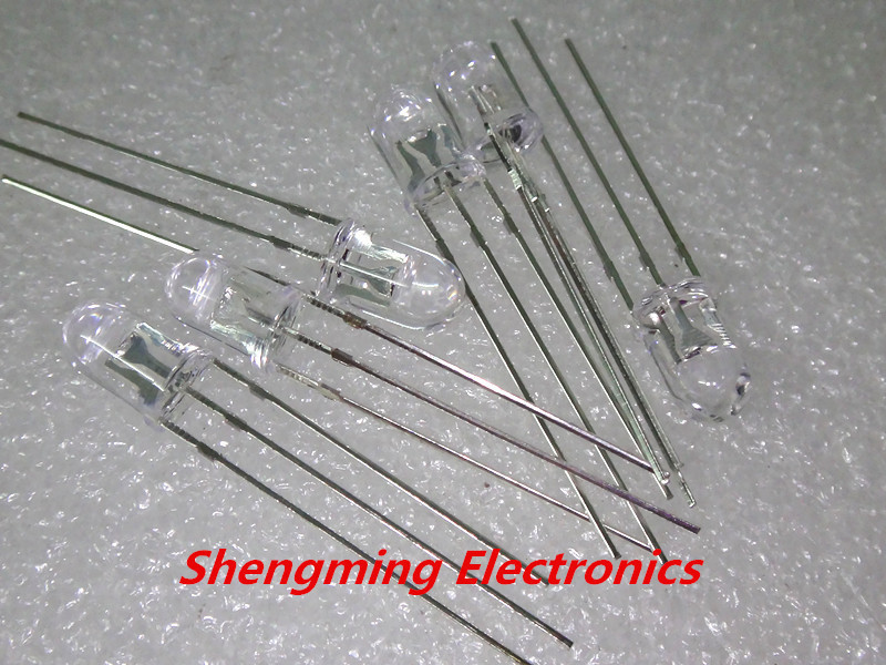 100pcs 5mm Red & Green Common Cathode LED Light Emitting Diodes water clear