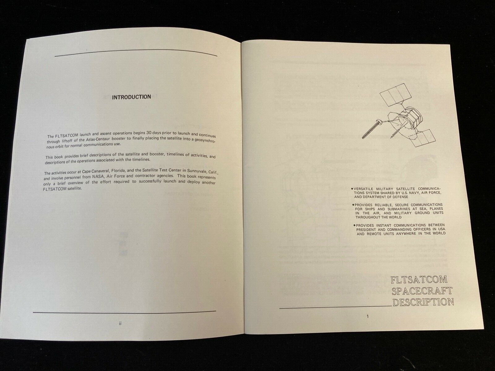 FLTSATCOM LAUNCH & ASCENT OPERATIONS BOOK, SEPT 1989, TRW SPACE SYSTEMS