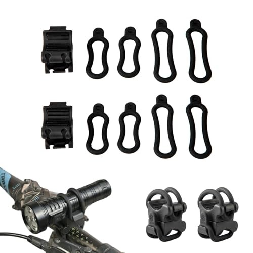 2 Set Universal Bike Light Mount Adjustable Bike Flashlight Mount Bicycle