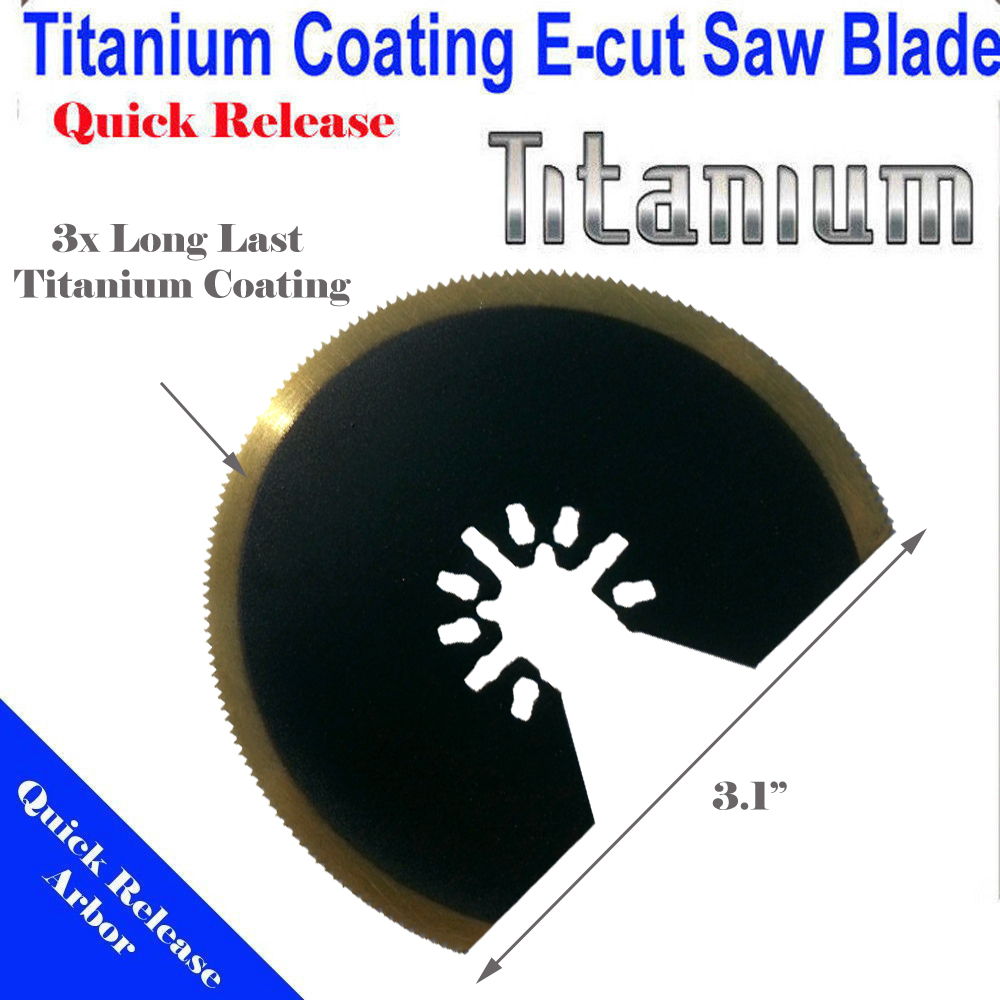 Titanium Bi Metal Blade Oscillating MultiTool Porter Cable Rockwell Hyperlock