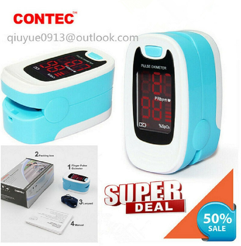 NEW Finger Tip Blood Oxygen Meter SPO2 PR Pulse Monitor LED Display CMS50M 2019