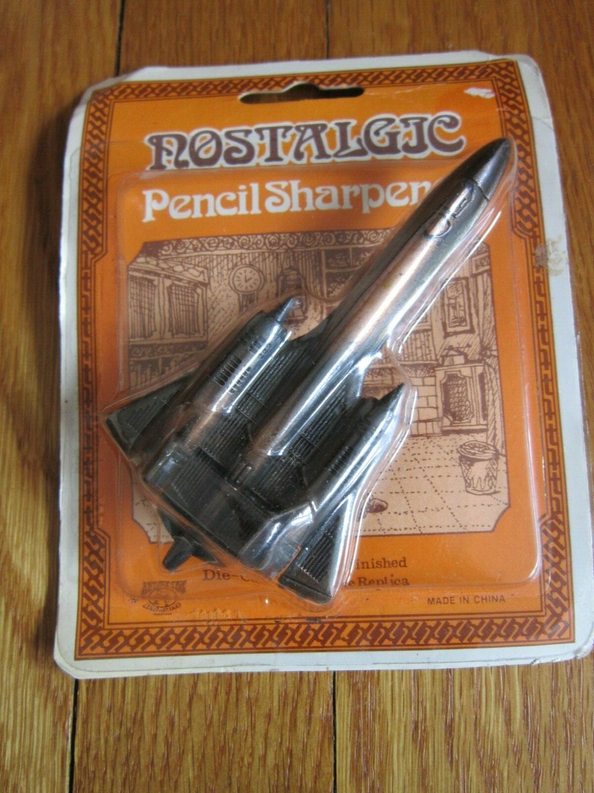 Vtg Die-Cast Metal Mini Fighter Aircraft Missiles Airplane Jet Pencil Sharpener