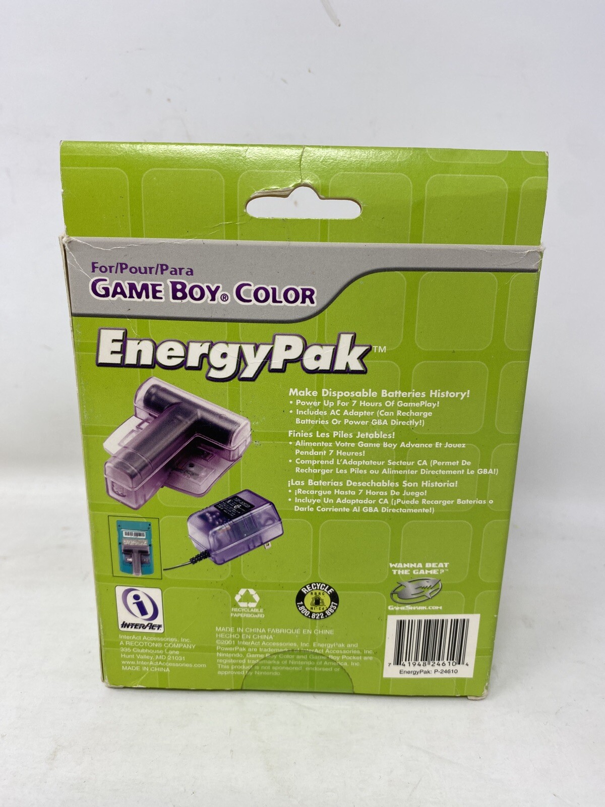 Power Pak / Energy Pak for Game Boy Color Complete CIB Authentic Ships Fast