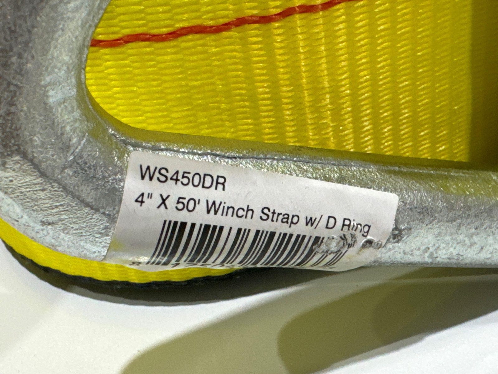 4"X50' Winch Strap with D Ring 2 Pack