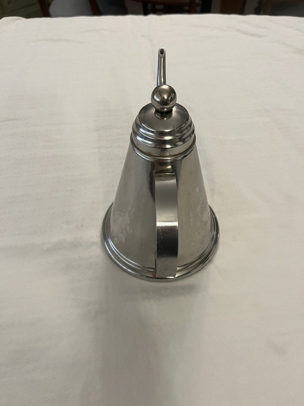 INOX 18/10 Stainless Steel Coffee tea Pot Made In Italy 8" tall