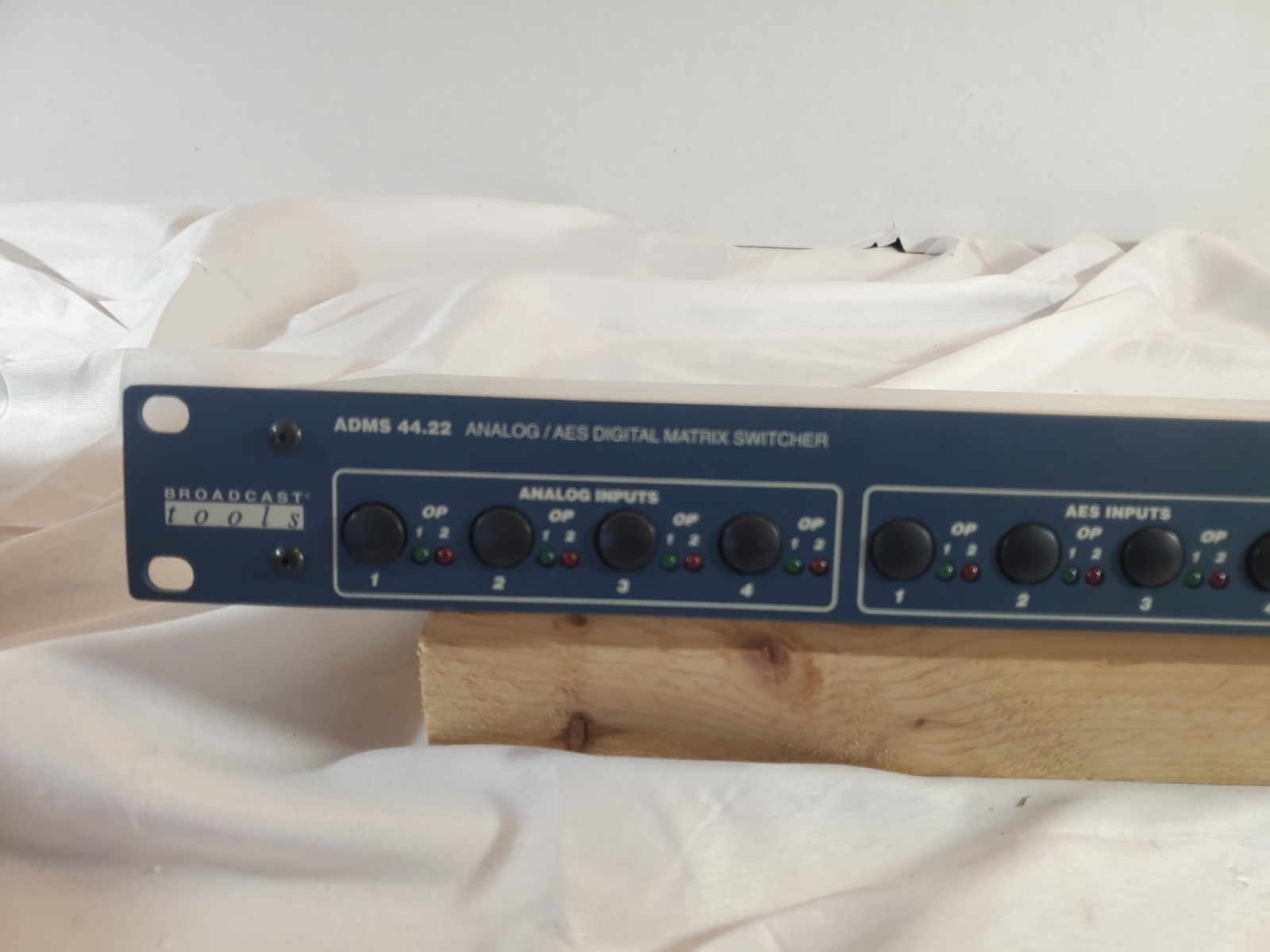 Broadcast Tools ADMS 44.22 Analog / AES Digital Matrix Switcher – AS-IS - NO PSU