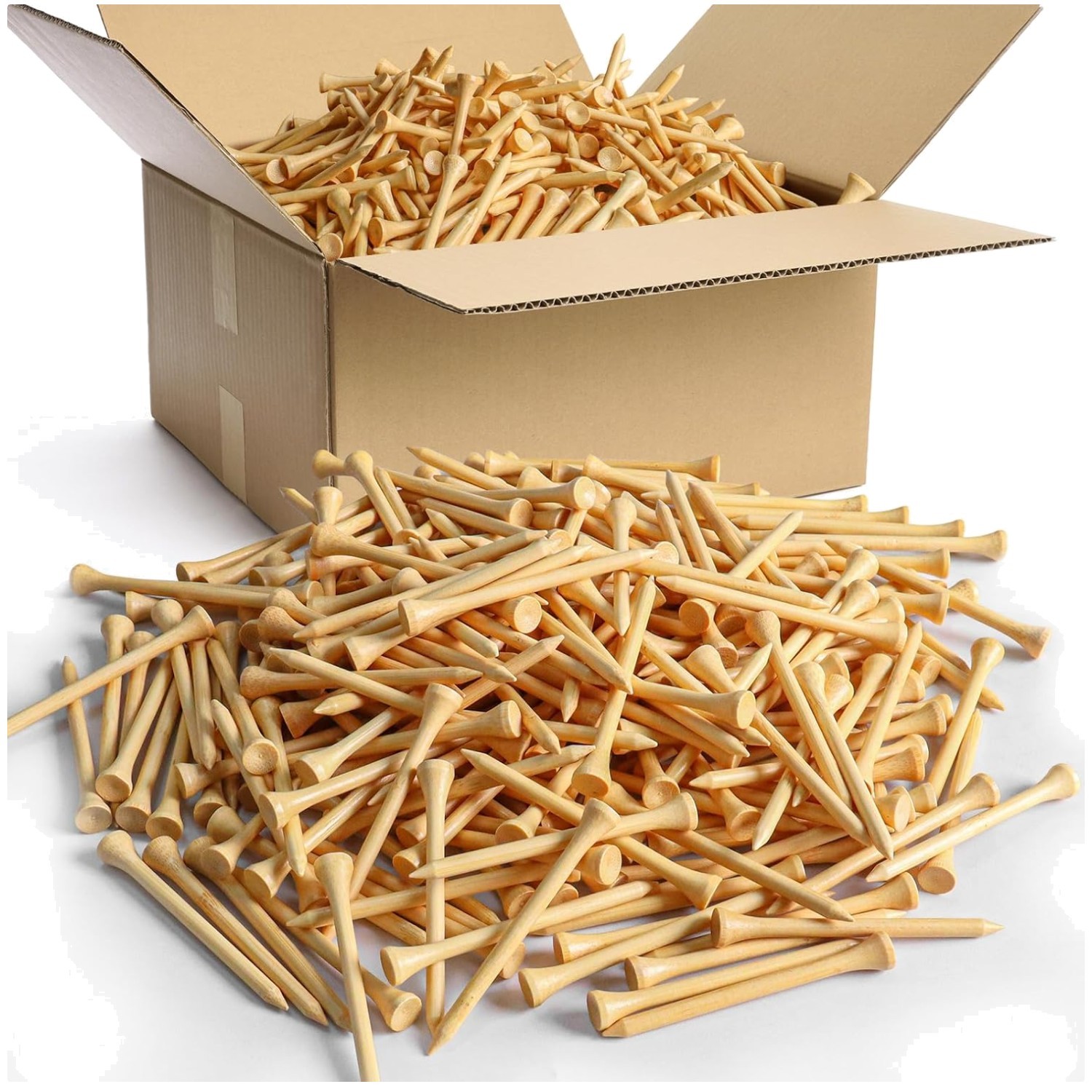 Bamboo Golf Tees 1000 Count Pack