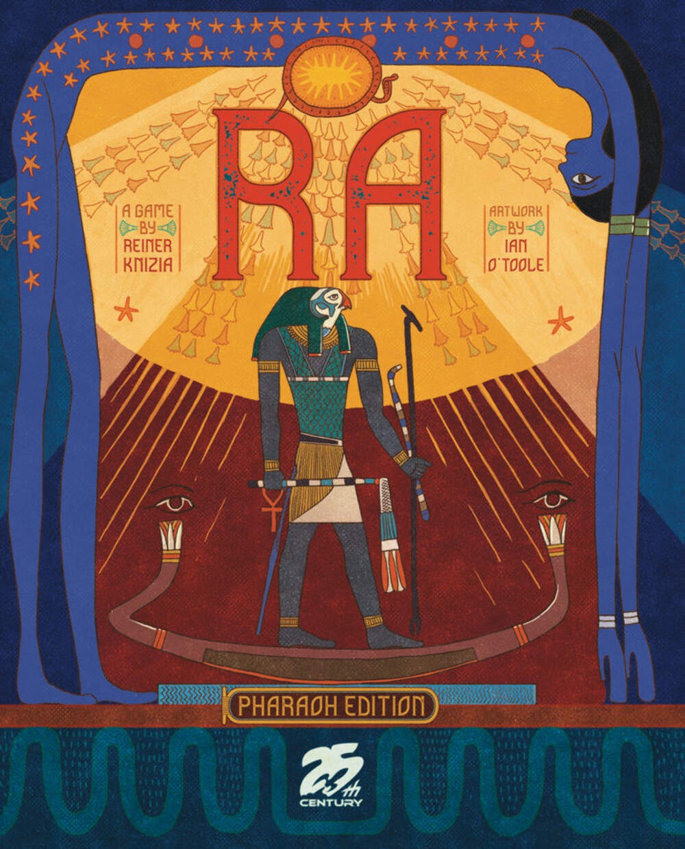 Ra - (Deluxe Pharaoh Edition): 25th Century Games Board Games