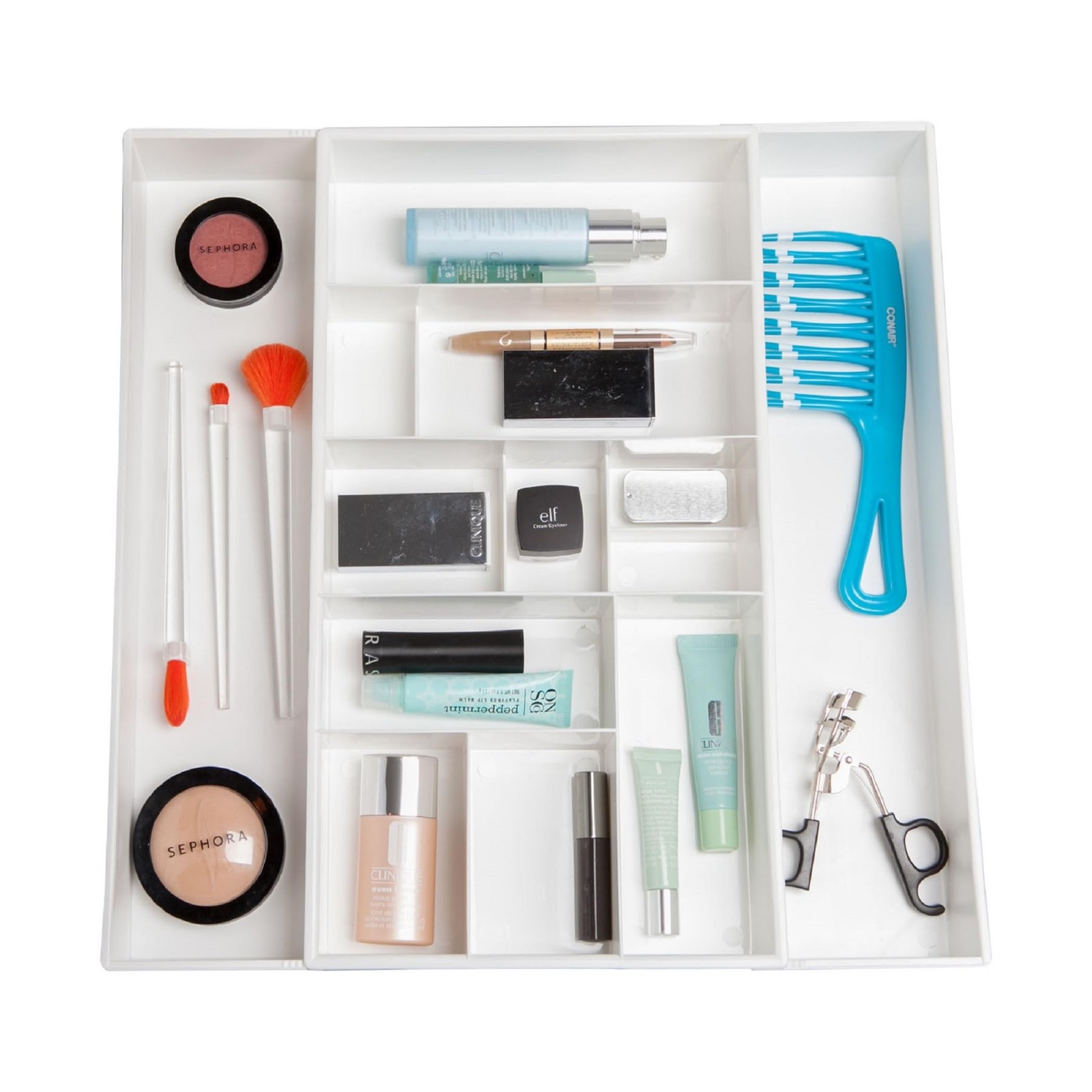 Expandable Vanity Drawer Makeup Organizer Desk Storage Tray