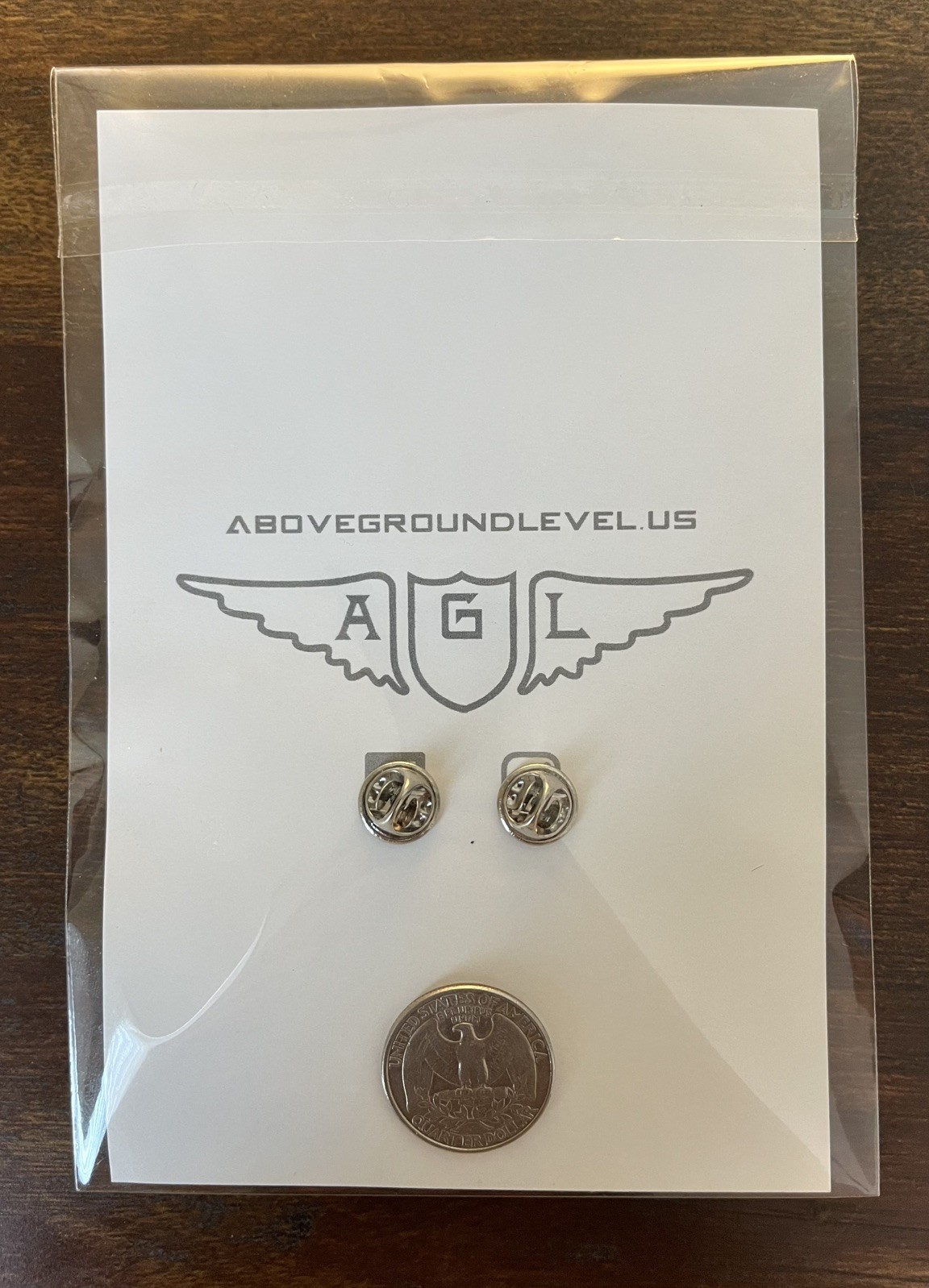 Astral Wings Enamel Pin & Embroidered Patch Set, Above Ground Level Morale Patch