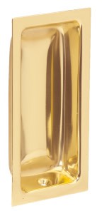 Ives 227B Brass Wrought Brass Rectangle Flush Pull 3 5/8" X 1 3/4" X 9/16"