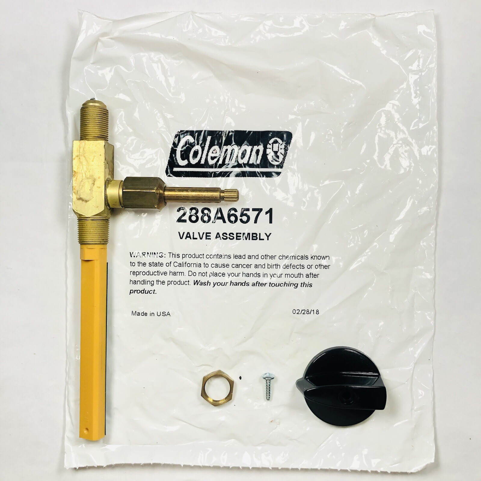 New Coleman 288 Lantern Valve Assembly Part# 288A6571