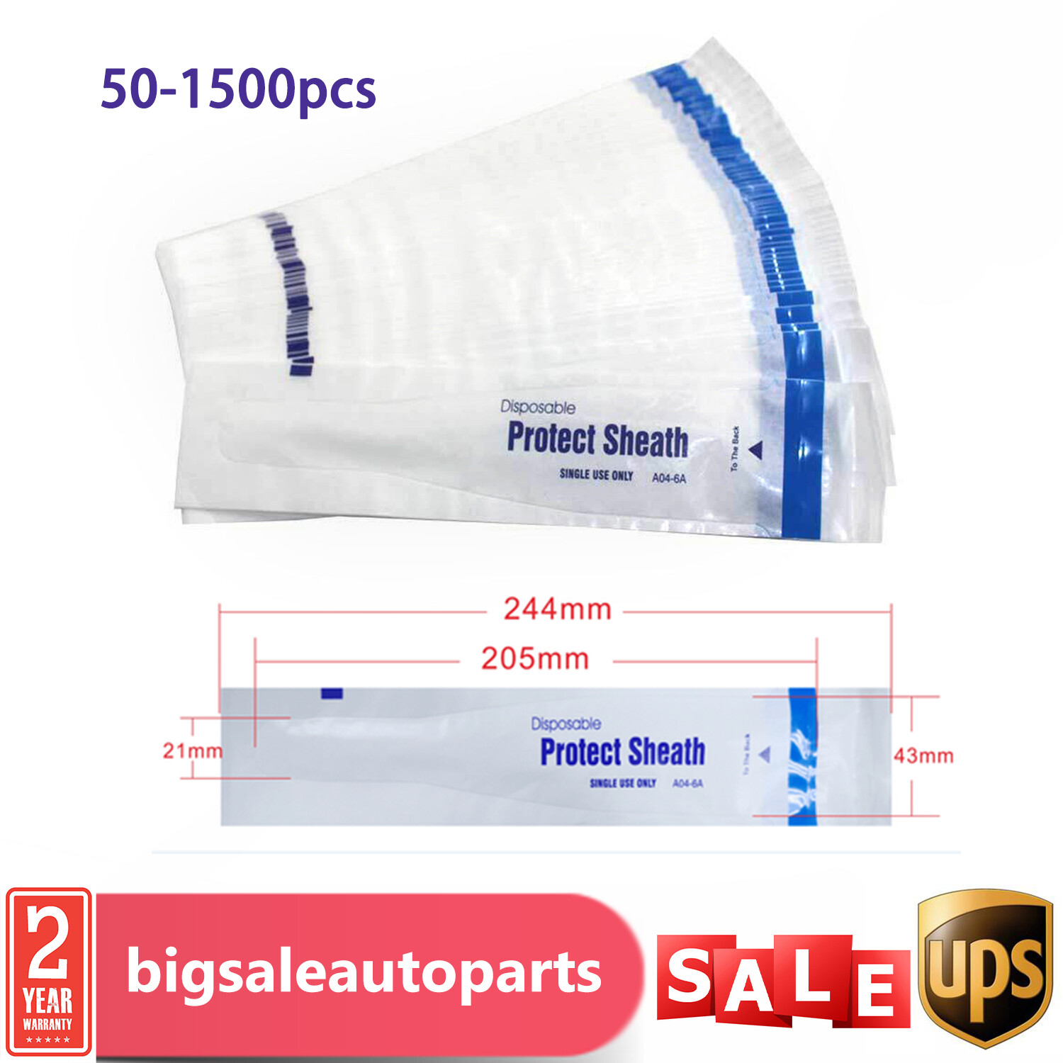 Dental Intraoral Camera Covers Protective Sheath Endoscope Sleeves Disposable US