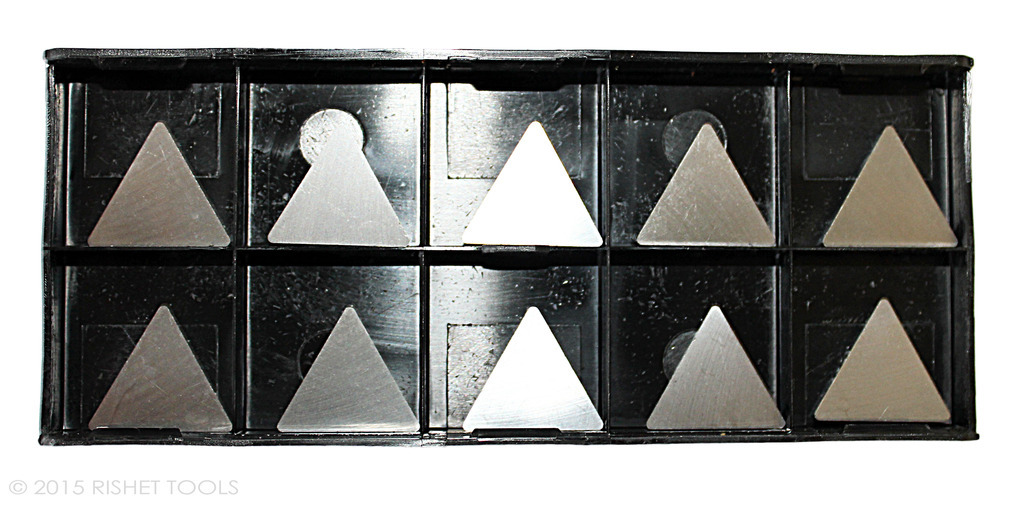 RISHET TOOLS TPG 322 C5 Uncoated Carbide Inserts 10 Pack