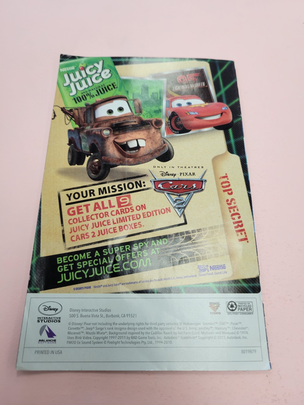 Cars 2 | Wii | Manual Only