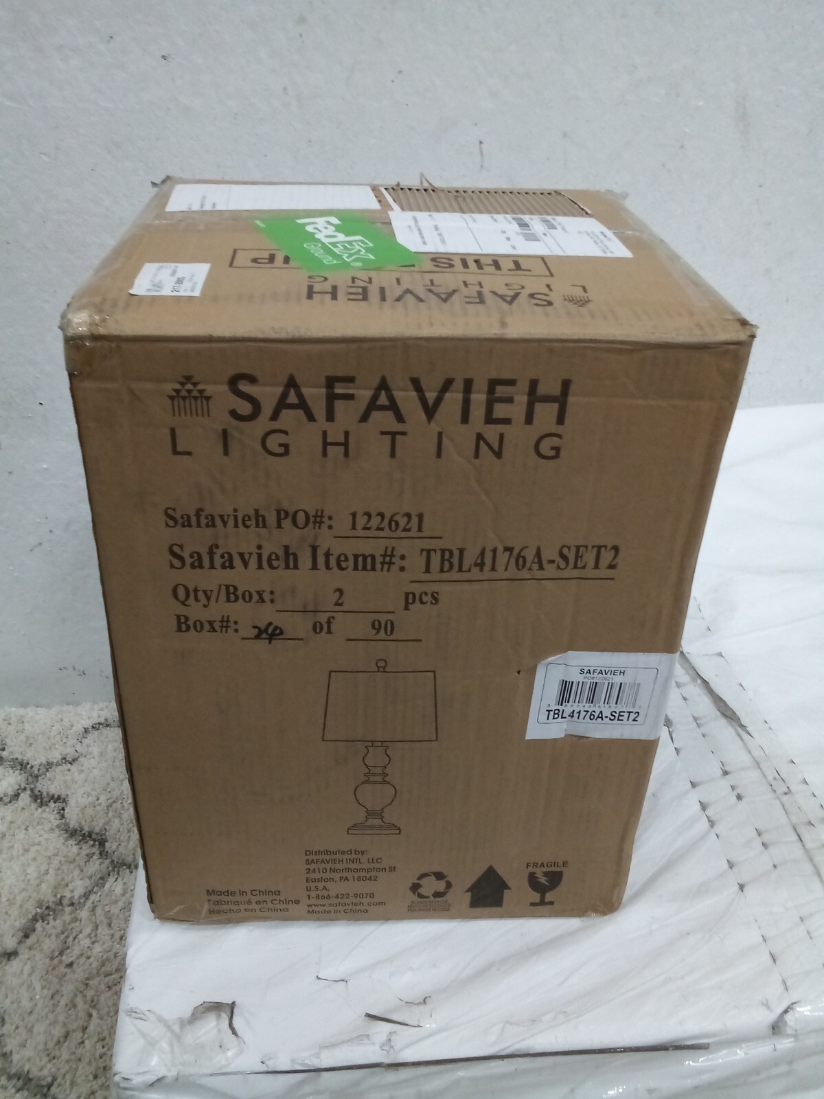 Safavieh ZABI TABLE LAMP, Reduced Price 2172718767 TBL4176A-SET2