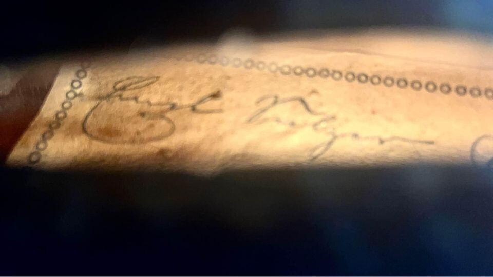 Old Violin Labeled Carl Vulzar